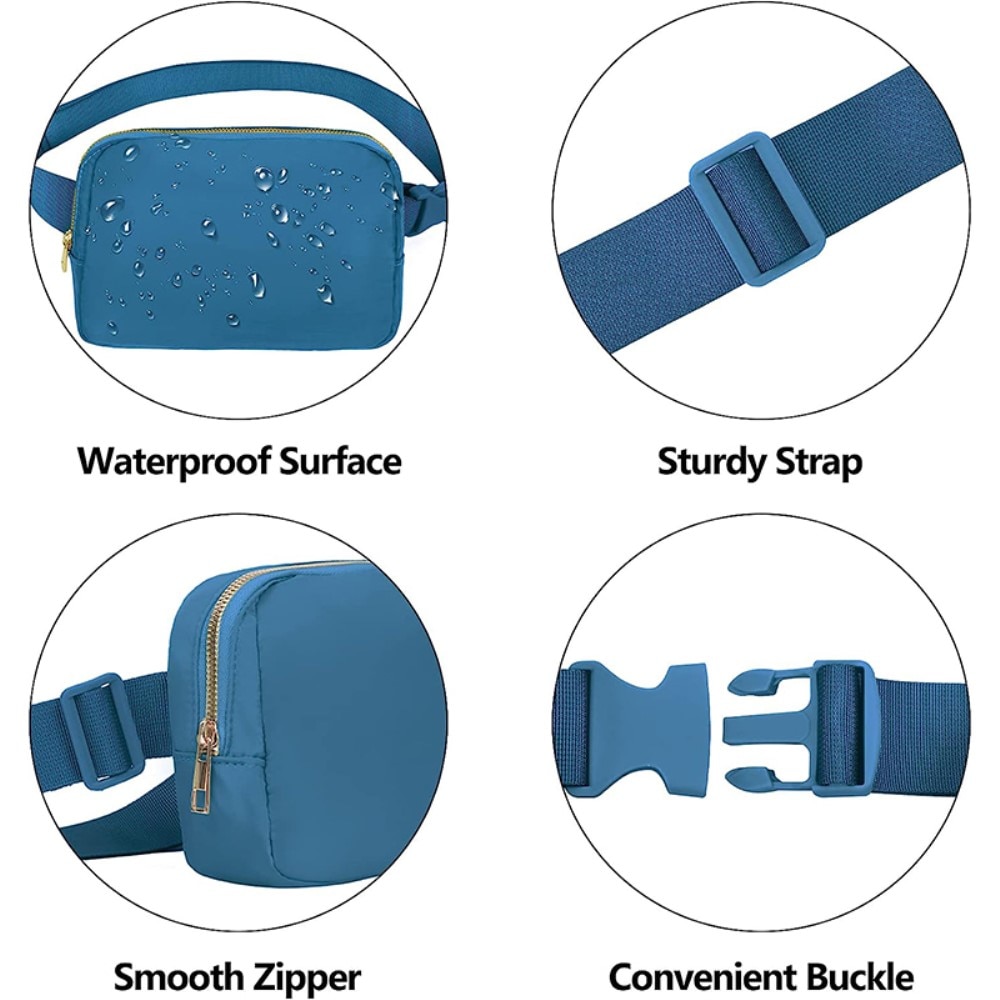 Crossbody Bag Nylon Blue