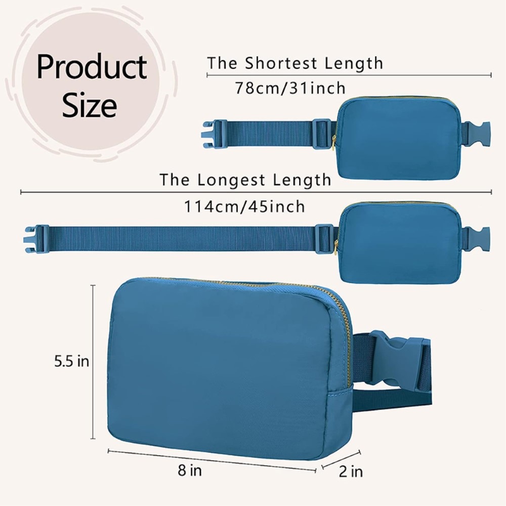 Crossbody Bag Nylon Blue