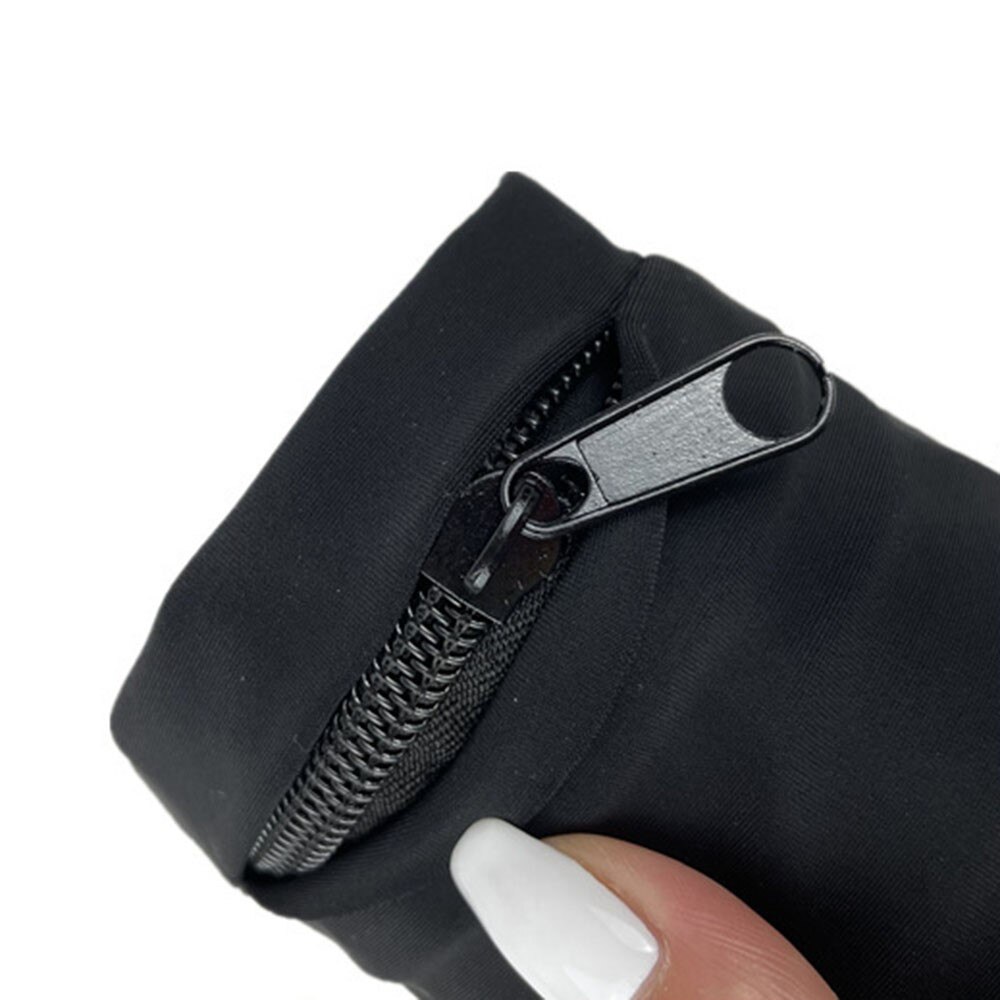 Zipper Wrist Pouch Running Black