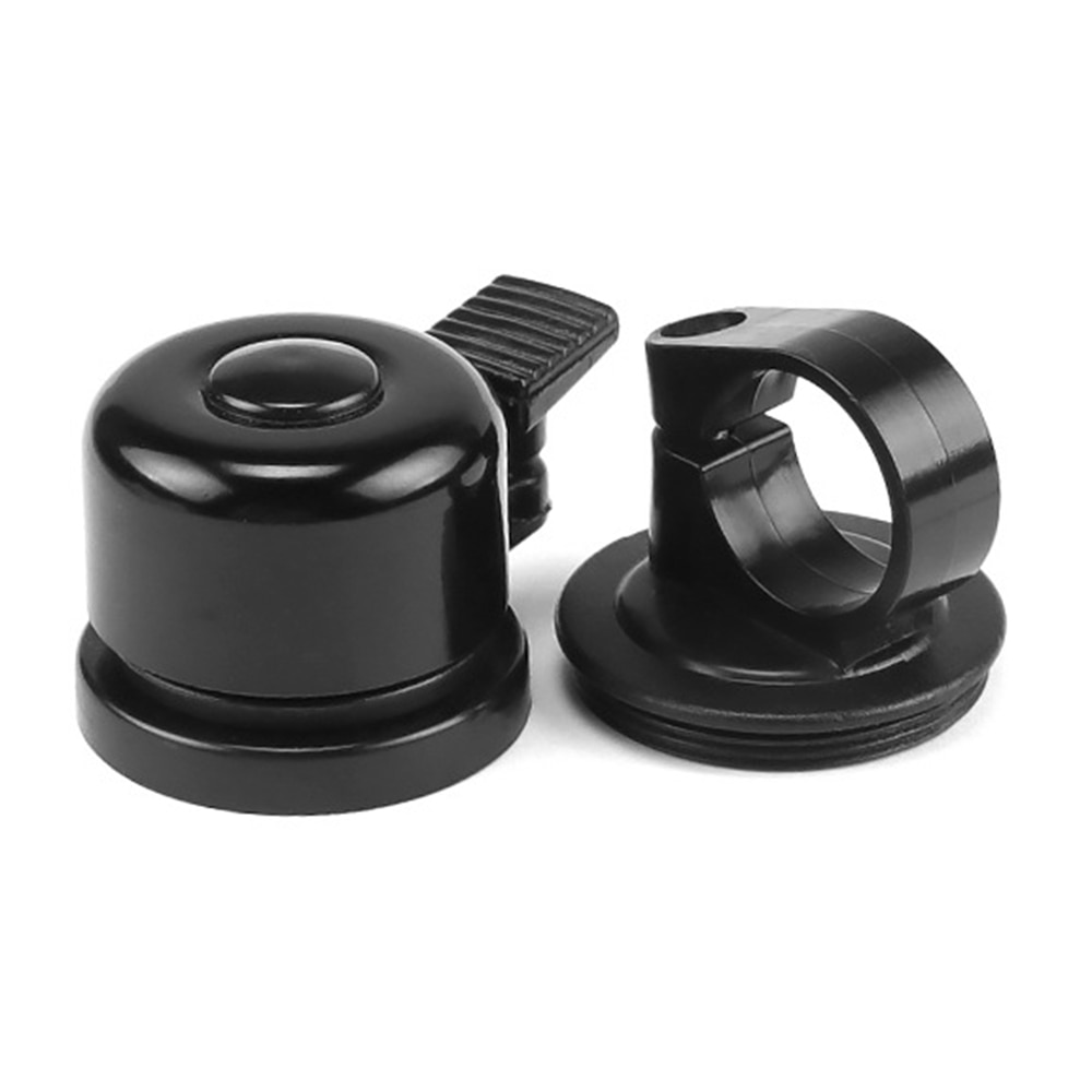 Bicycle Bell with Apple AirTag Holder Black