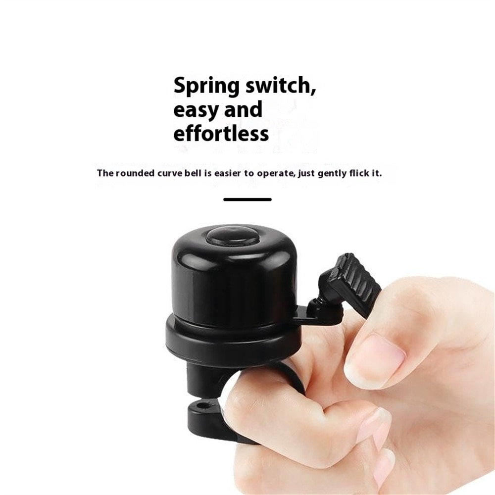 Bicycle Bell with Apple AirTag Holder Black