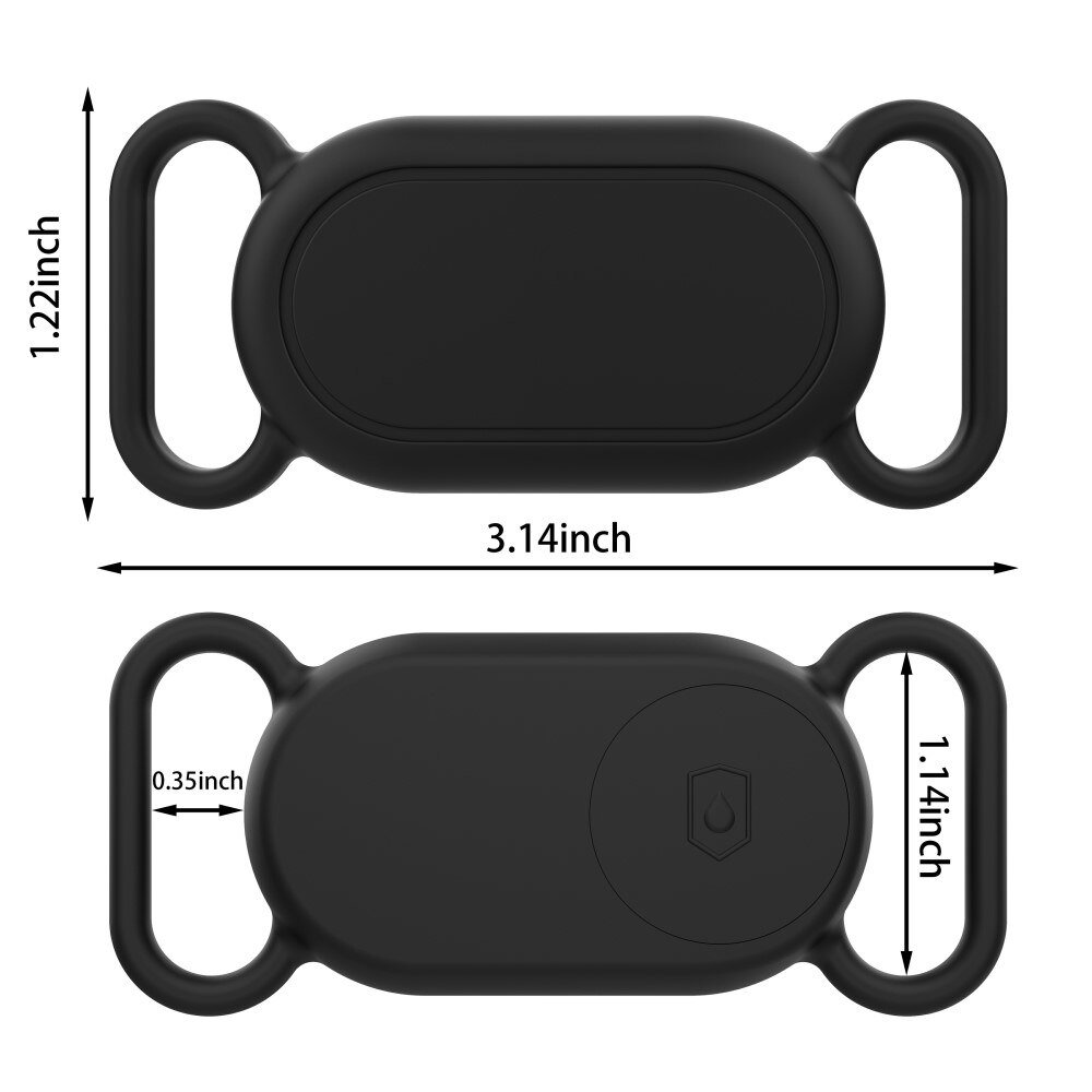 Samsung Galaxy SmartTag 2 Case for Dog Necklace Black