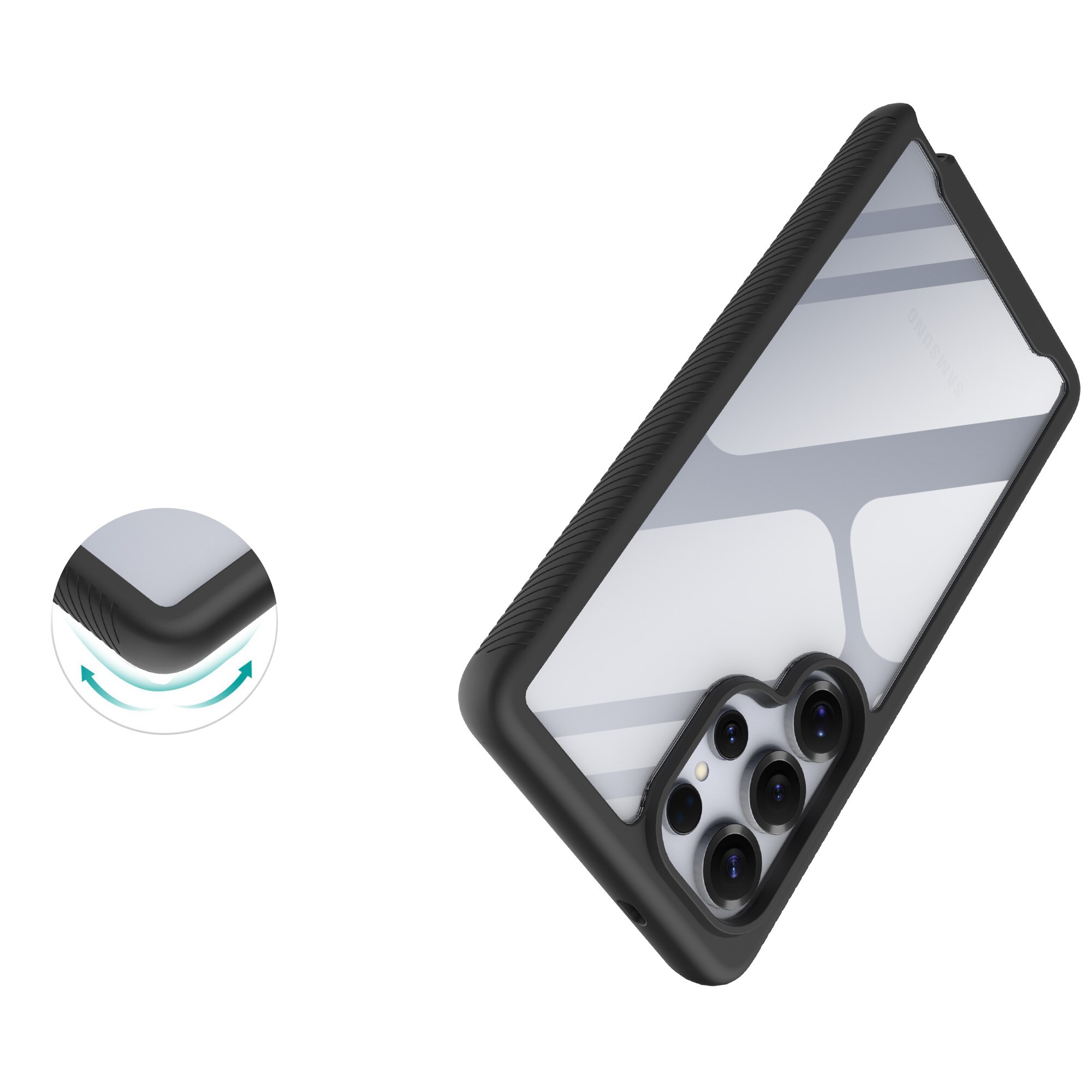 Samsung Galaxy S25 Ultra Full Protection Case Black