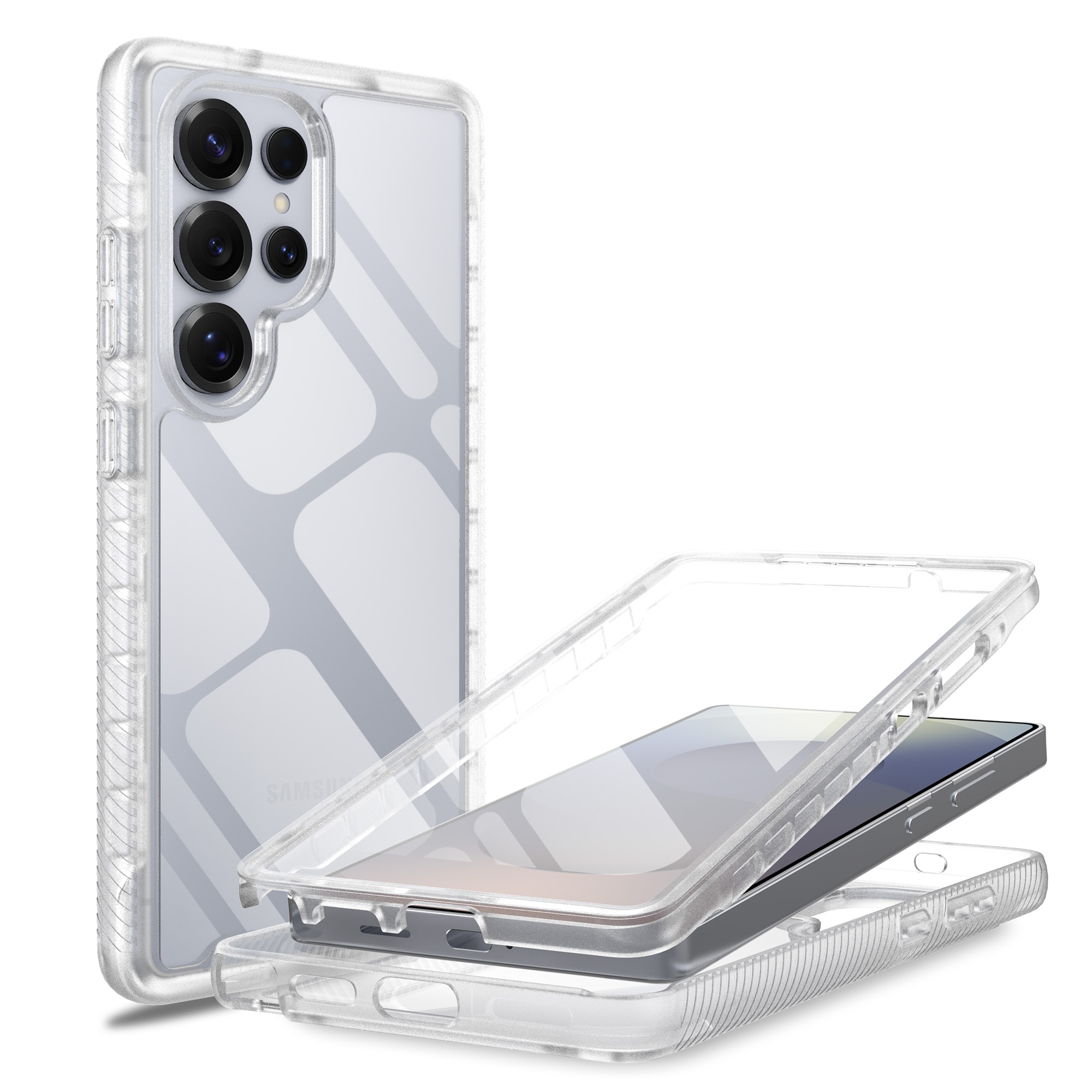 Samsung Galaxy S25 Ultra Full Protection Case Transparent