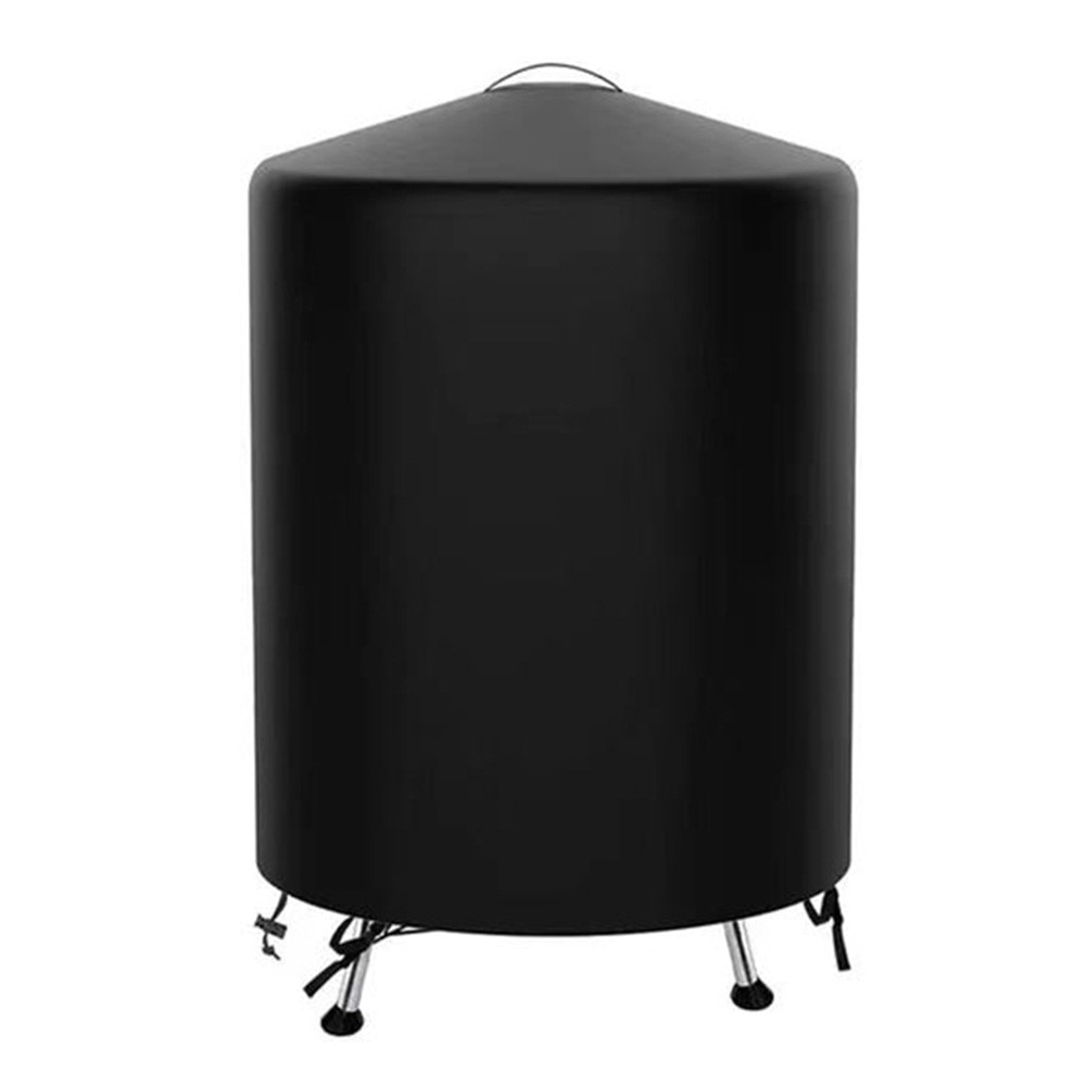 Round Waterproof Grill Cover Black