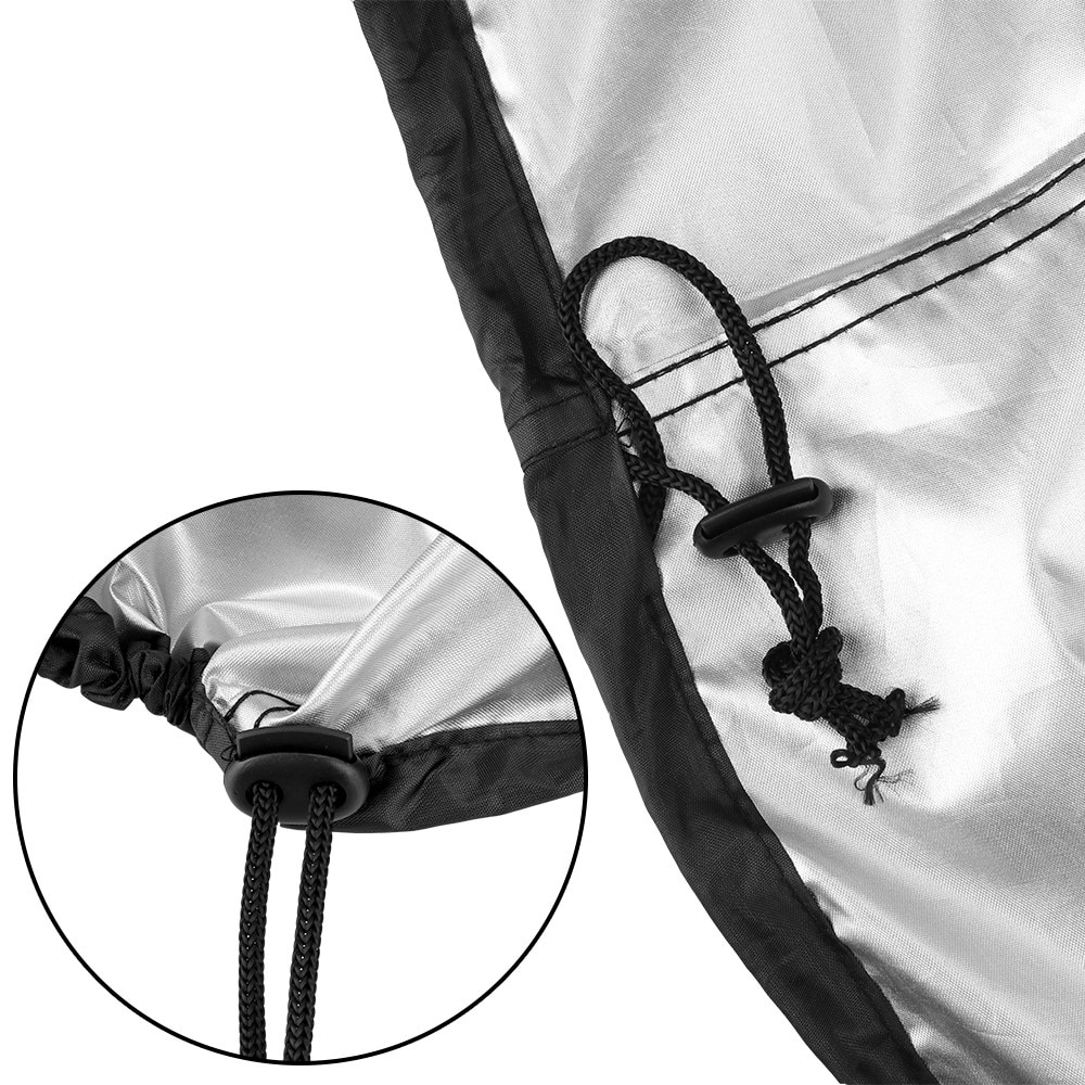 Round Waterproof Grill Cover Black