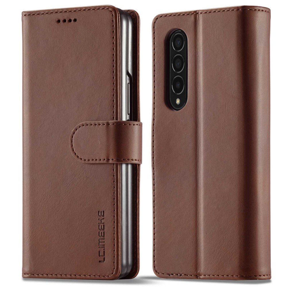 Samsung Galaxy Z Fold 4 Wallet Case Brown