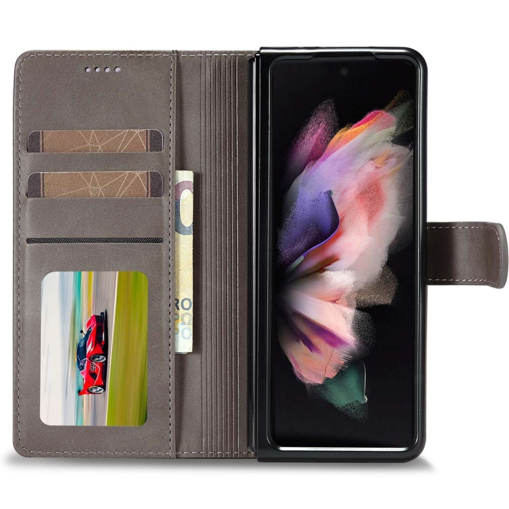 Samsung Galaxy Z Fold 4 Wallet Case Dark Brown