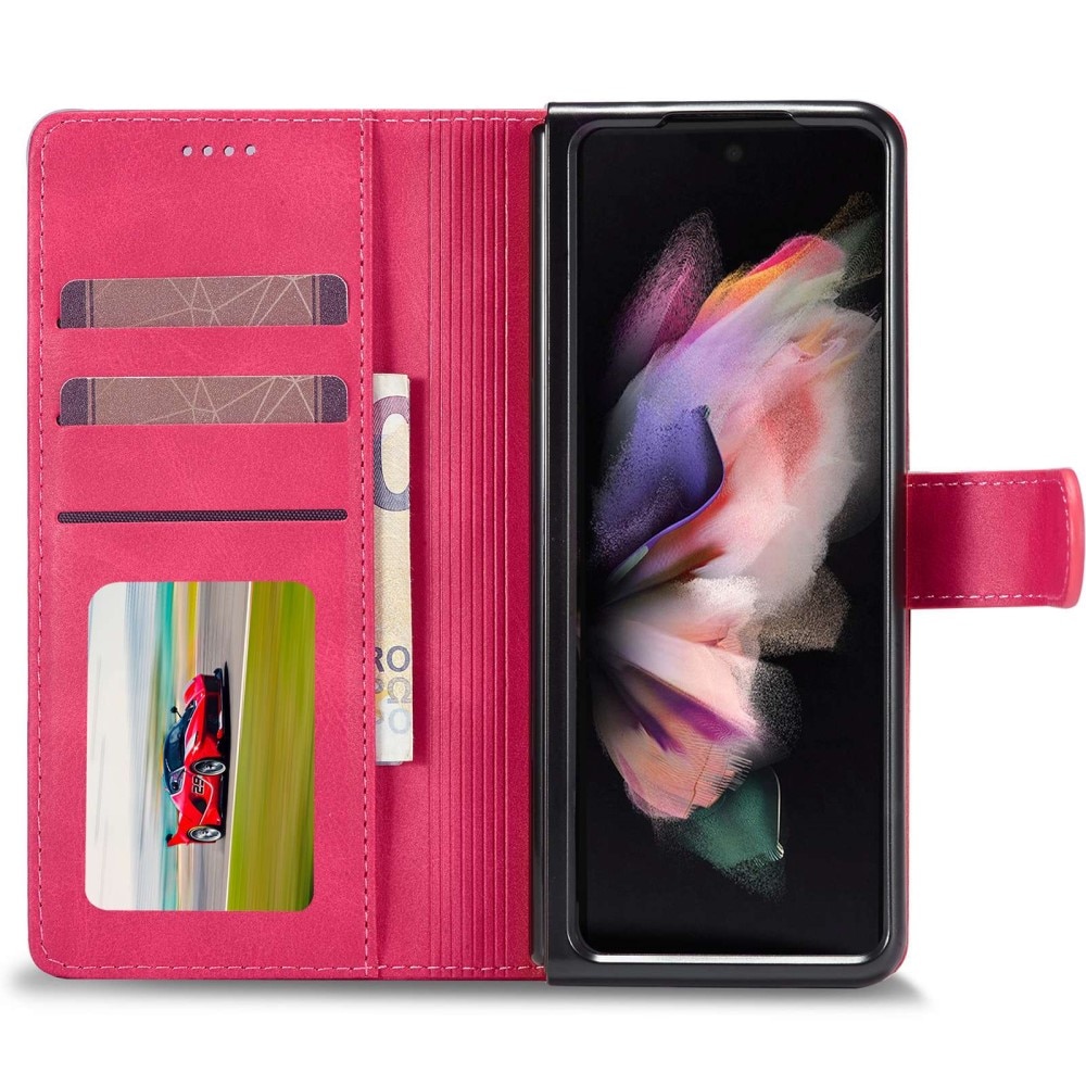 Samsung Galaxy Z Fold 4 Wallet Case Pink
