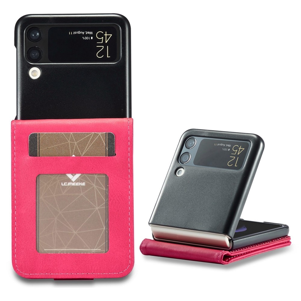 Samsung Galaxy Z Flip 4 Wallet Case Pink