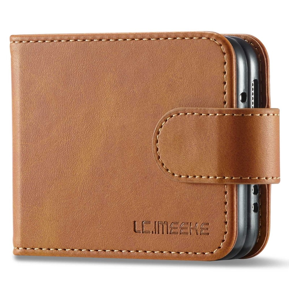 Samsung Galaxy Z Flip 4 Wallet Case Cognac