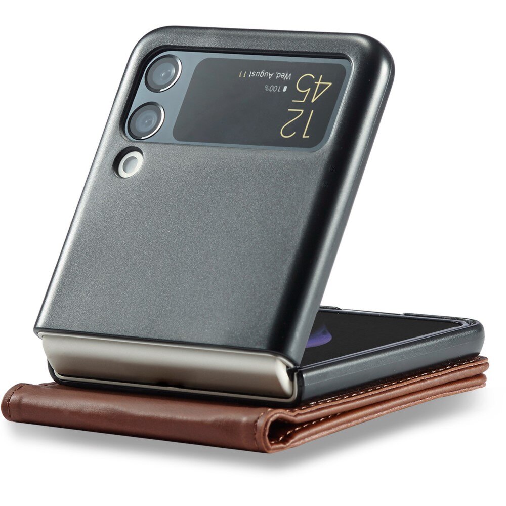 Samsung Galaxy Z Flip 4 Wallet Case Brown