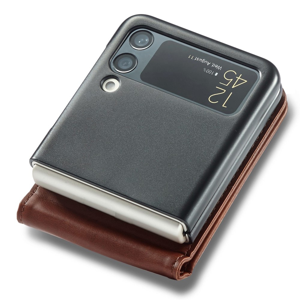 Samsung Galaxy Z Flip 4 Wallet Case Brown