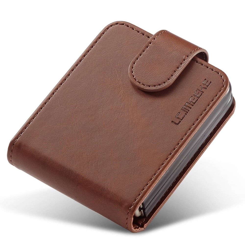 Samsung Galaxy Z Flip 4 Wallet Case Brown