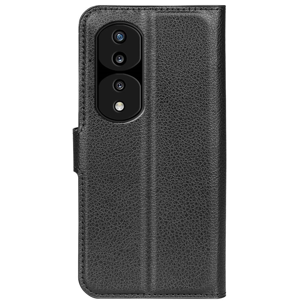  Honor 70 Wallet Book Cover Black