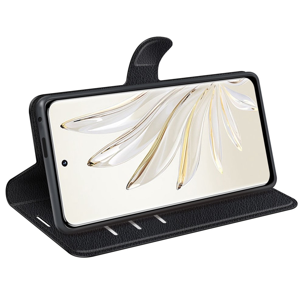  Honor 70 Wallet Book Cover Black