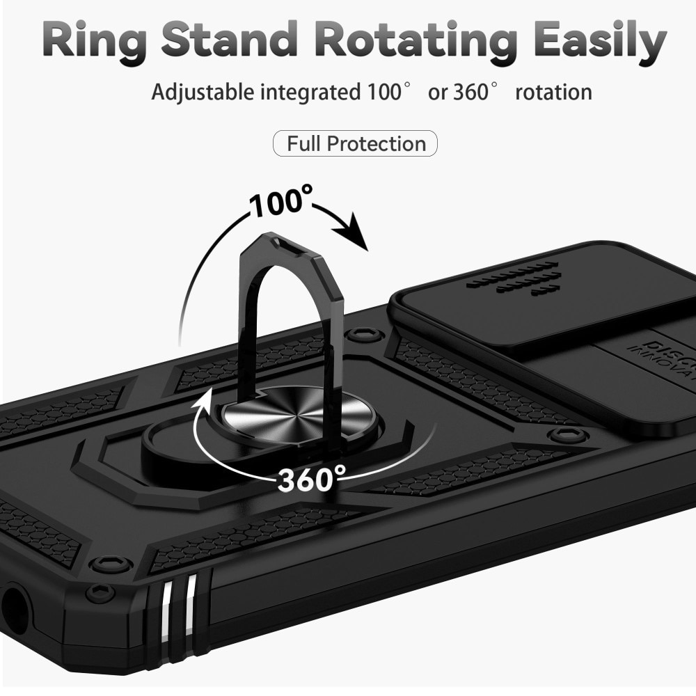 Samsung Galaxy A13 Hybrid Case Tech Ring w. Camera Protector Black