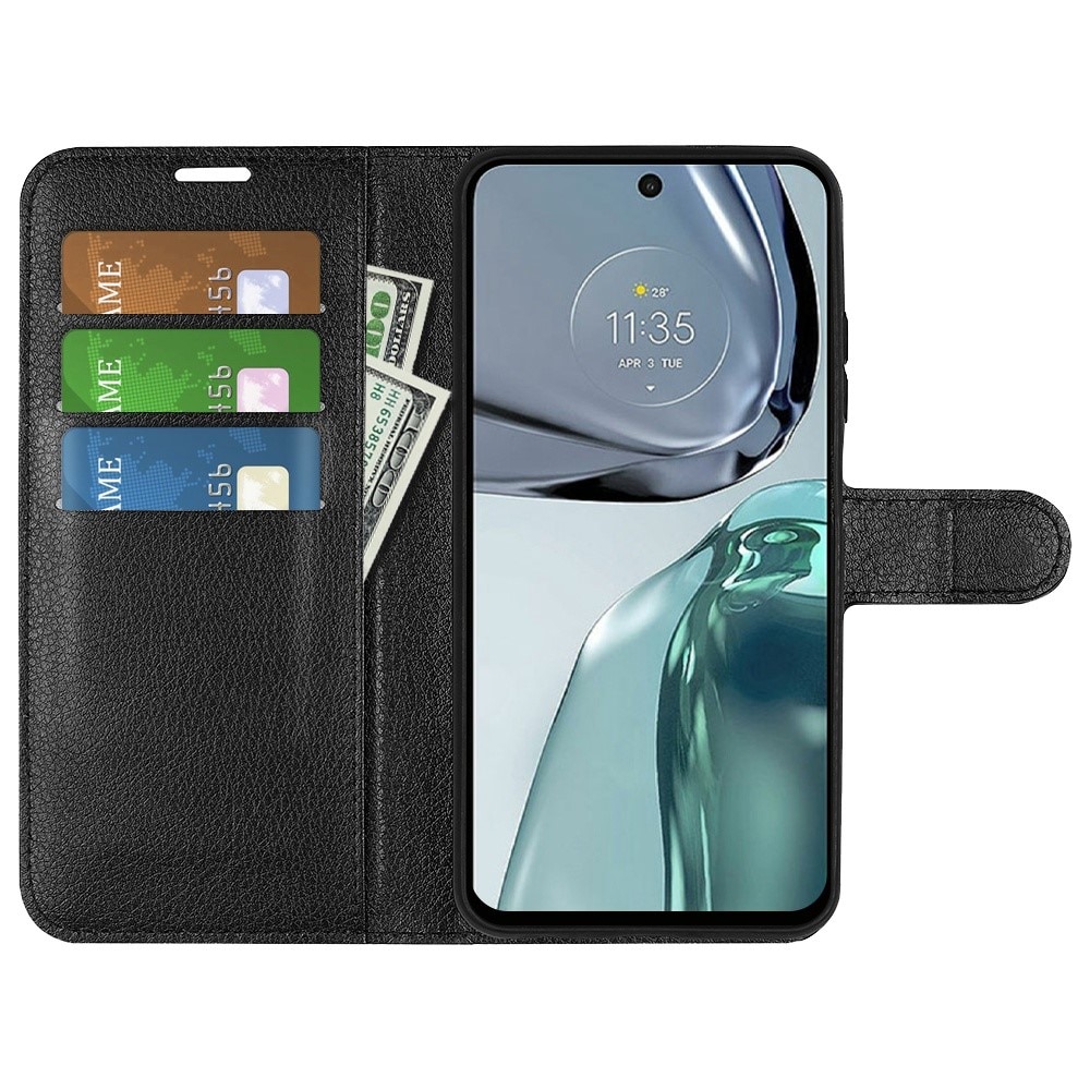 Motorola Moto G62 Wallet Book Cover Black