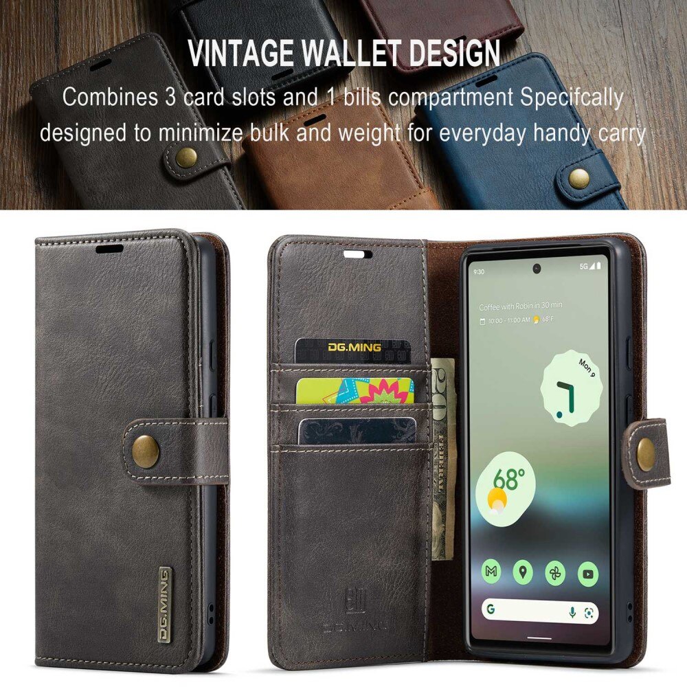 Google Pixel 6a Magnet Wallet Brown