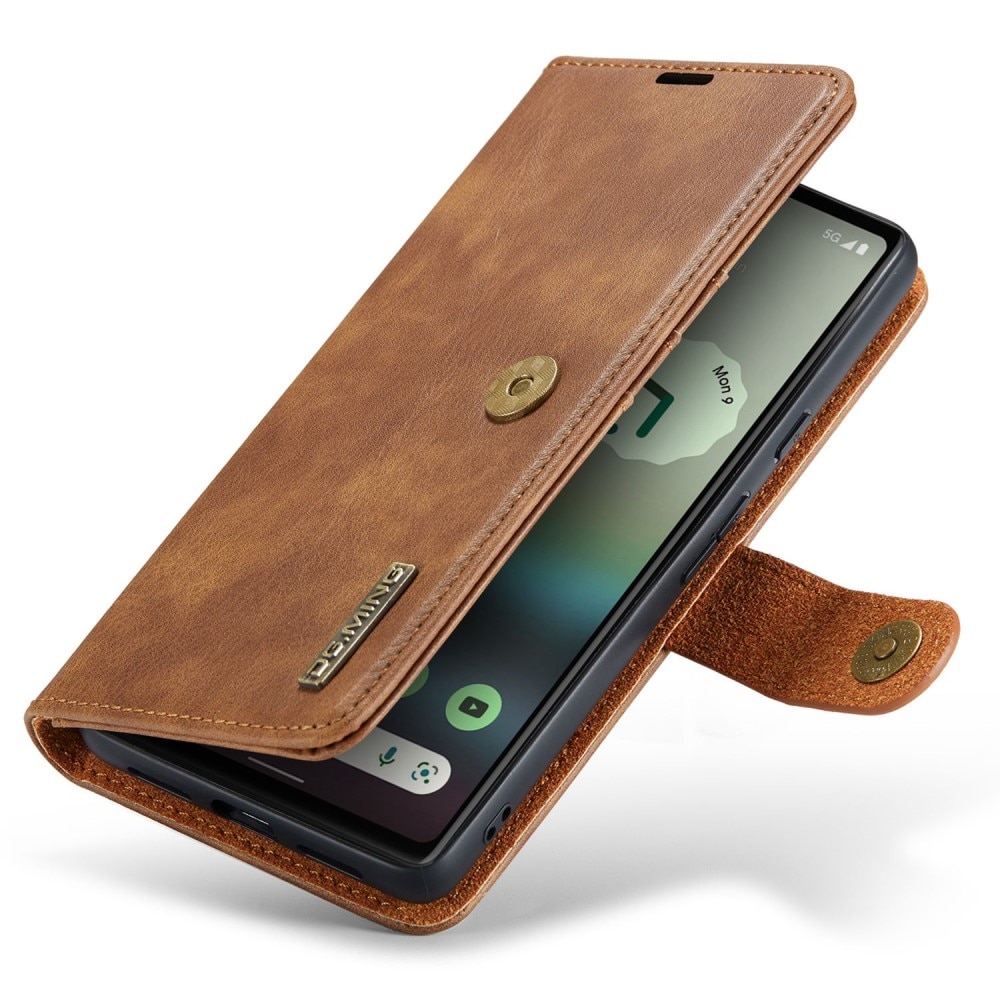 Google Pixel 6a Magnet Wallet Cognac