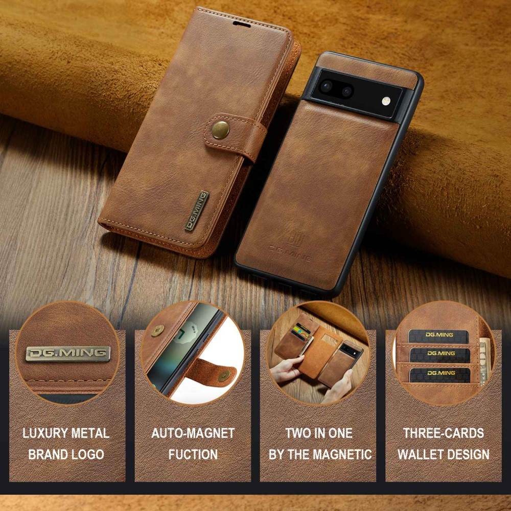 Google Pixel 6a Magnet Wallet Cognac