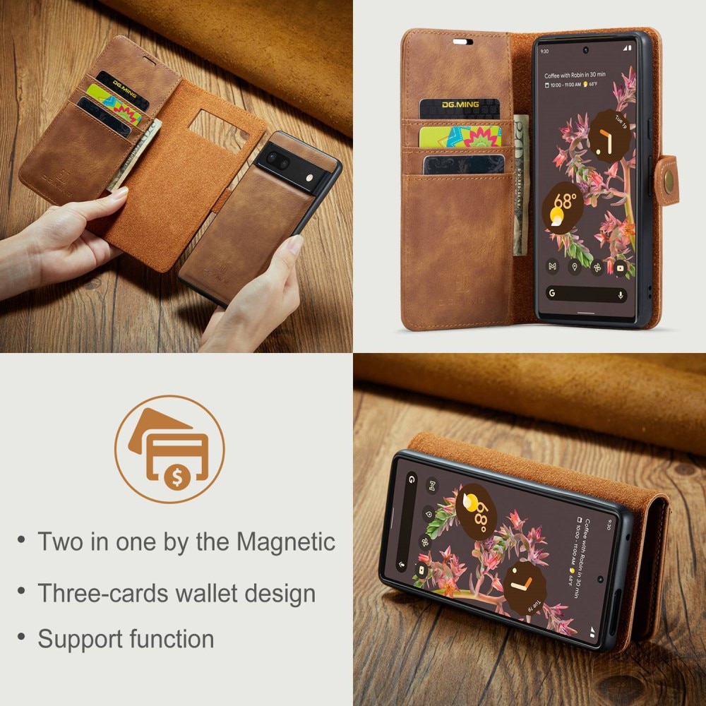 Google Pixel 7 Magnet Wallet Cognac