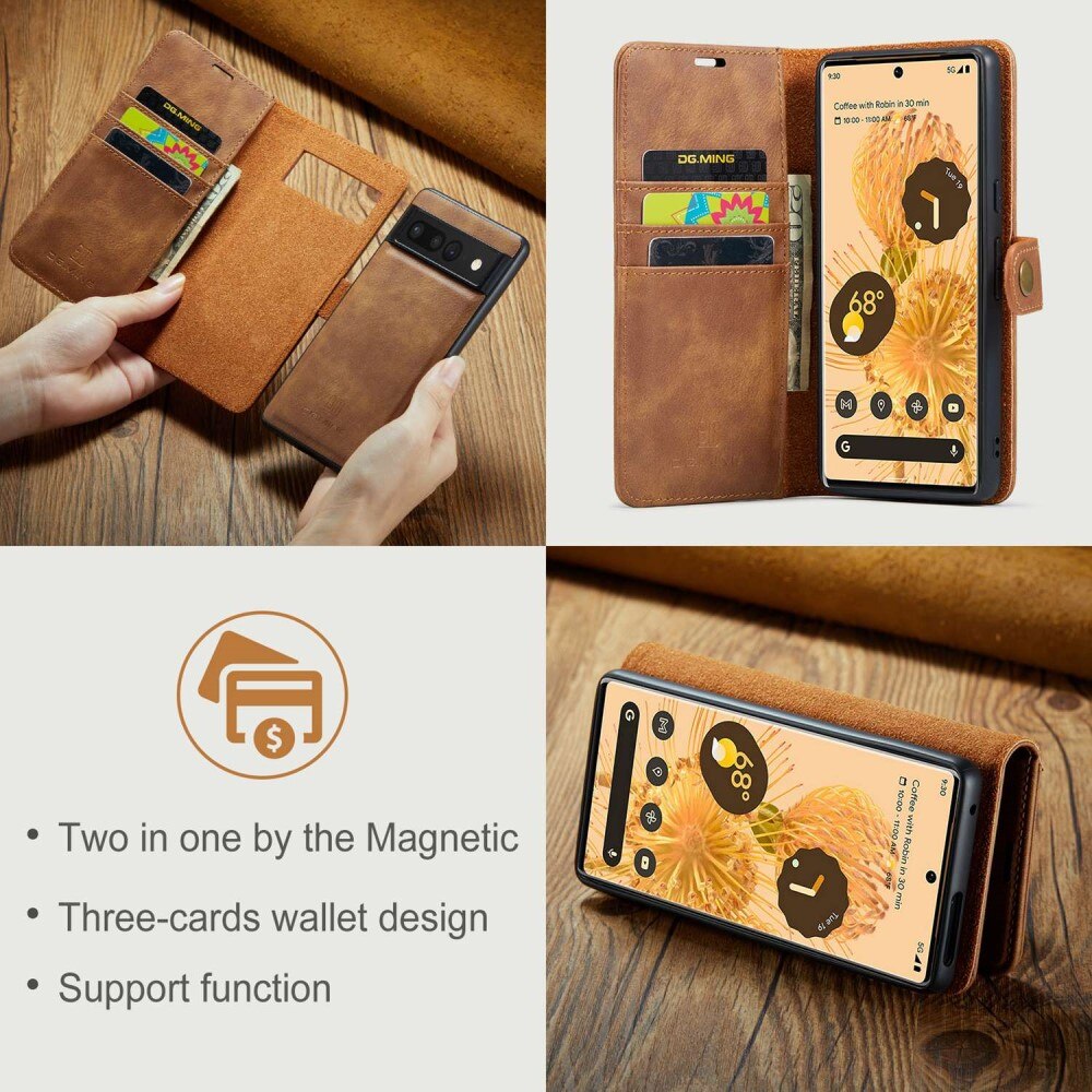 Google Pixel 7 Pro Magnet Wallet Cognac