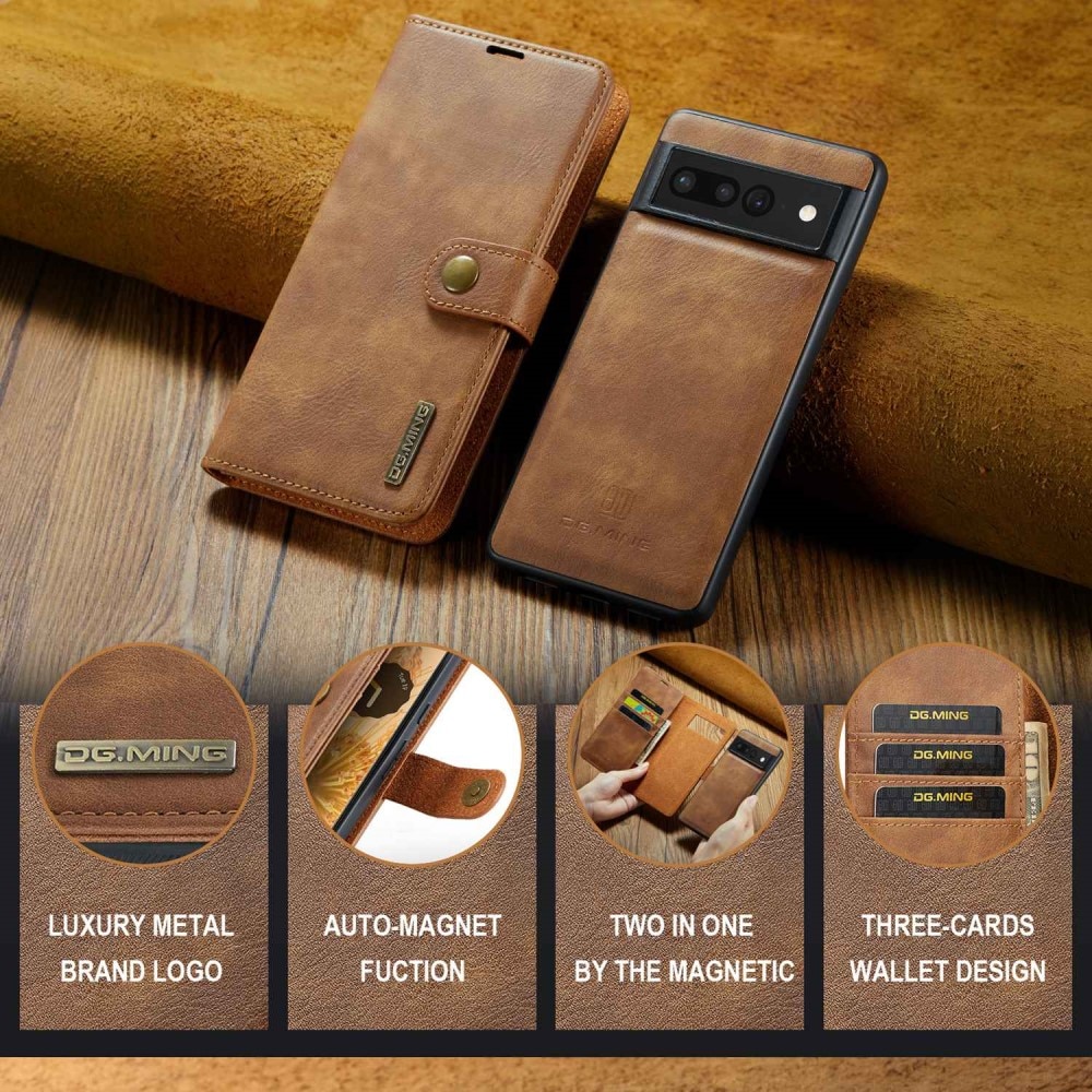 Google Pixel 7 Pro Magnet Wallet Cognac