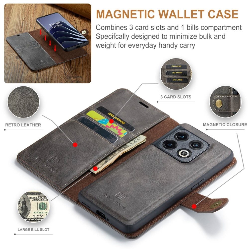 OnePlus 10 Pro Magnet Wallet Brown