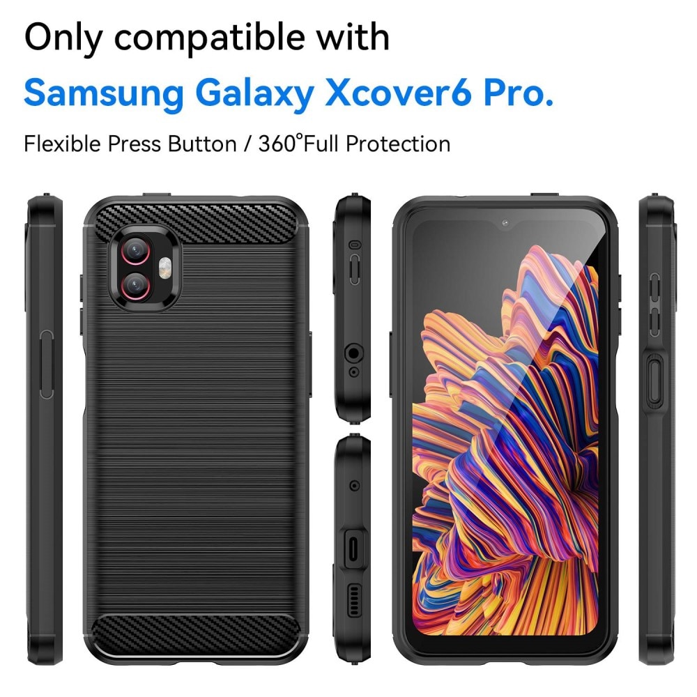 Samsung Galaxy Xcover 6 Pro Brushed TPU Case Black