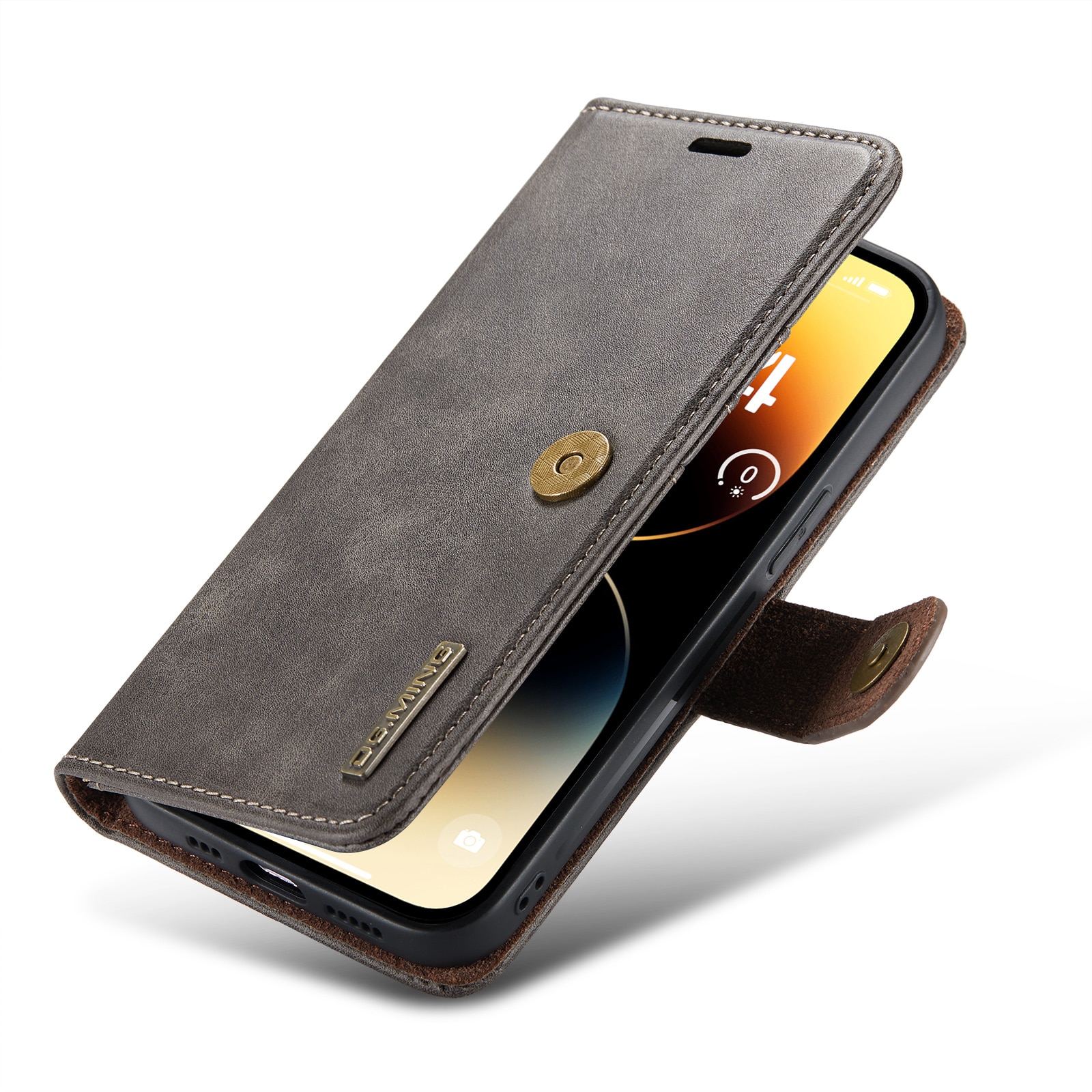 iPhone 14 Pro Max Magnet Wallet Brown