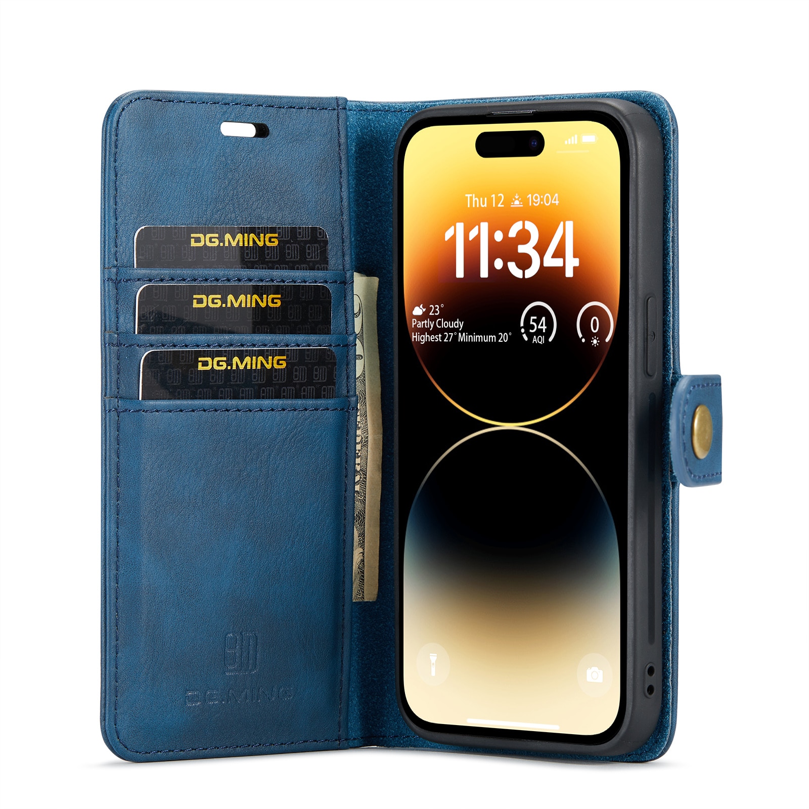 iPhone 14 Pro Magnet Wallet Blue