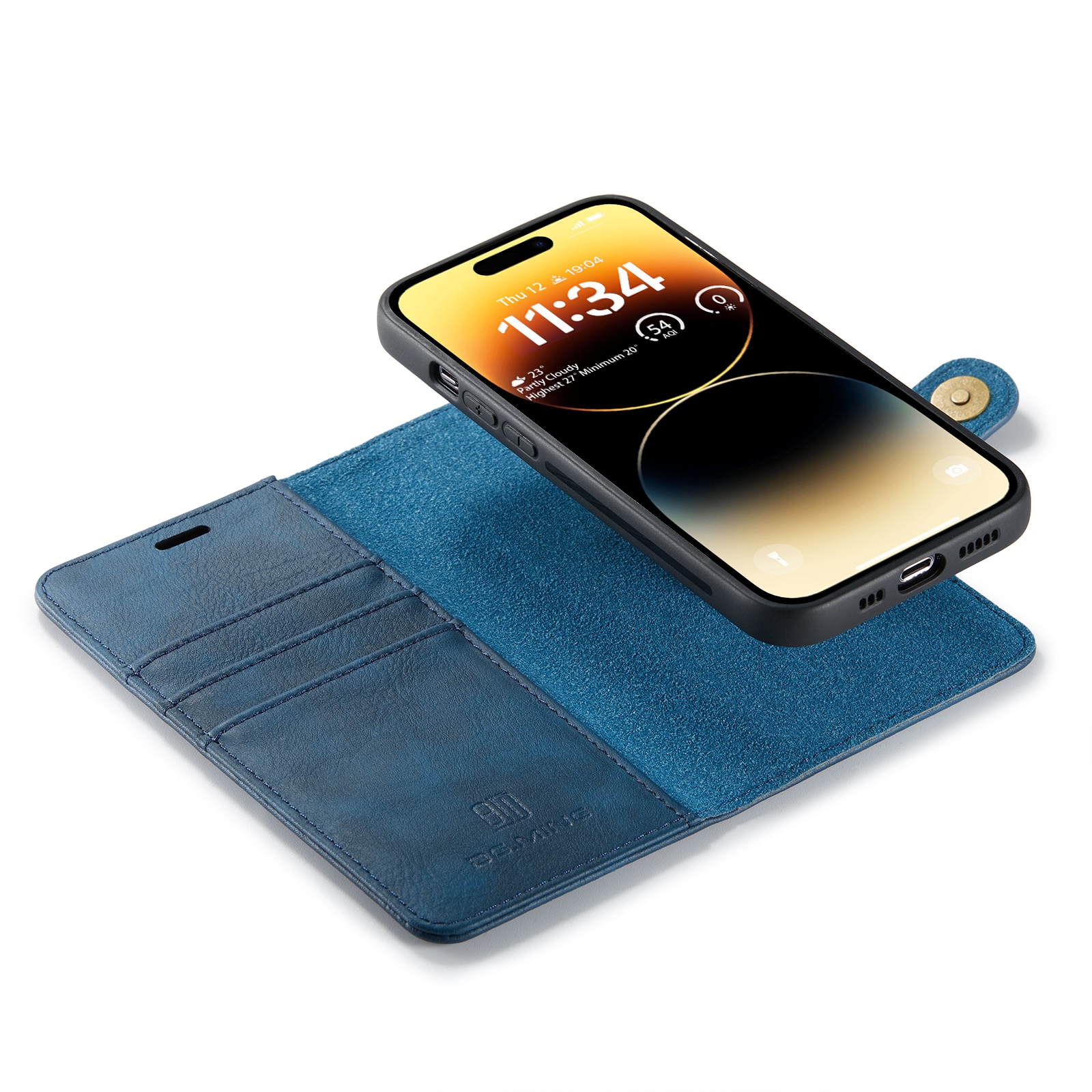 iPhone 14 Pro Max Magnet Wallet Blue