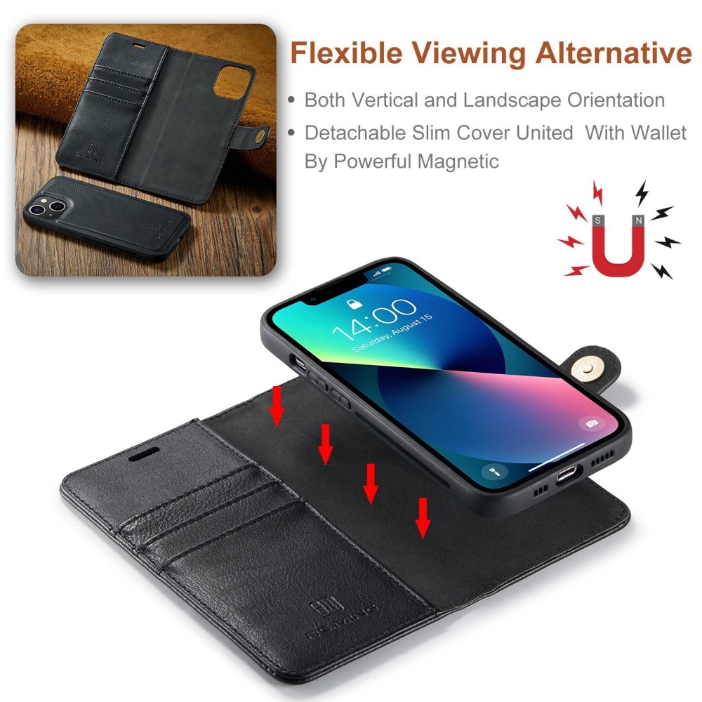 iPhone 14 Plus Magnet Wallet Black