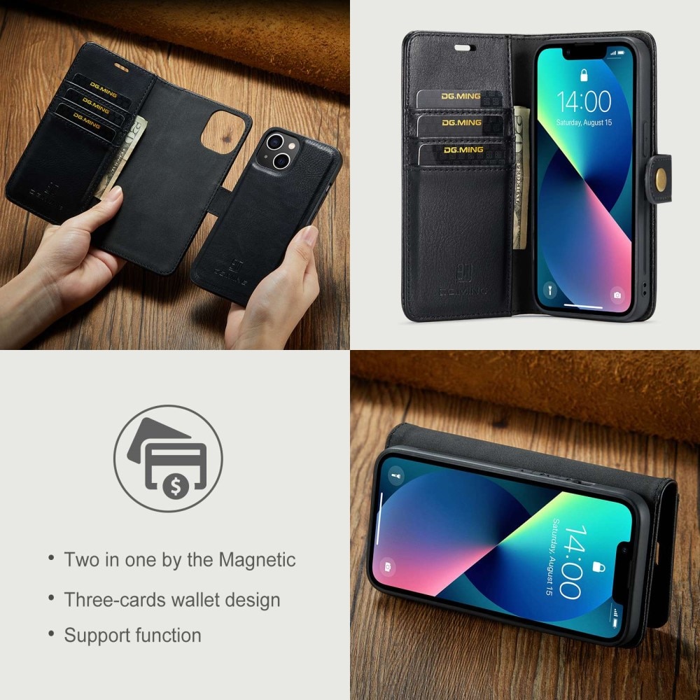 iPhone 14 Plus Magnet Wallet Black