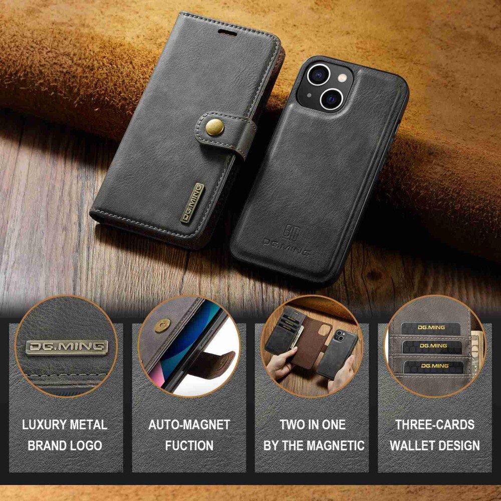 iPhone 14 Magnet Wallet Brown