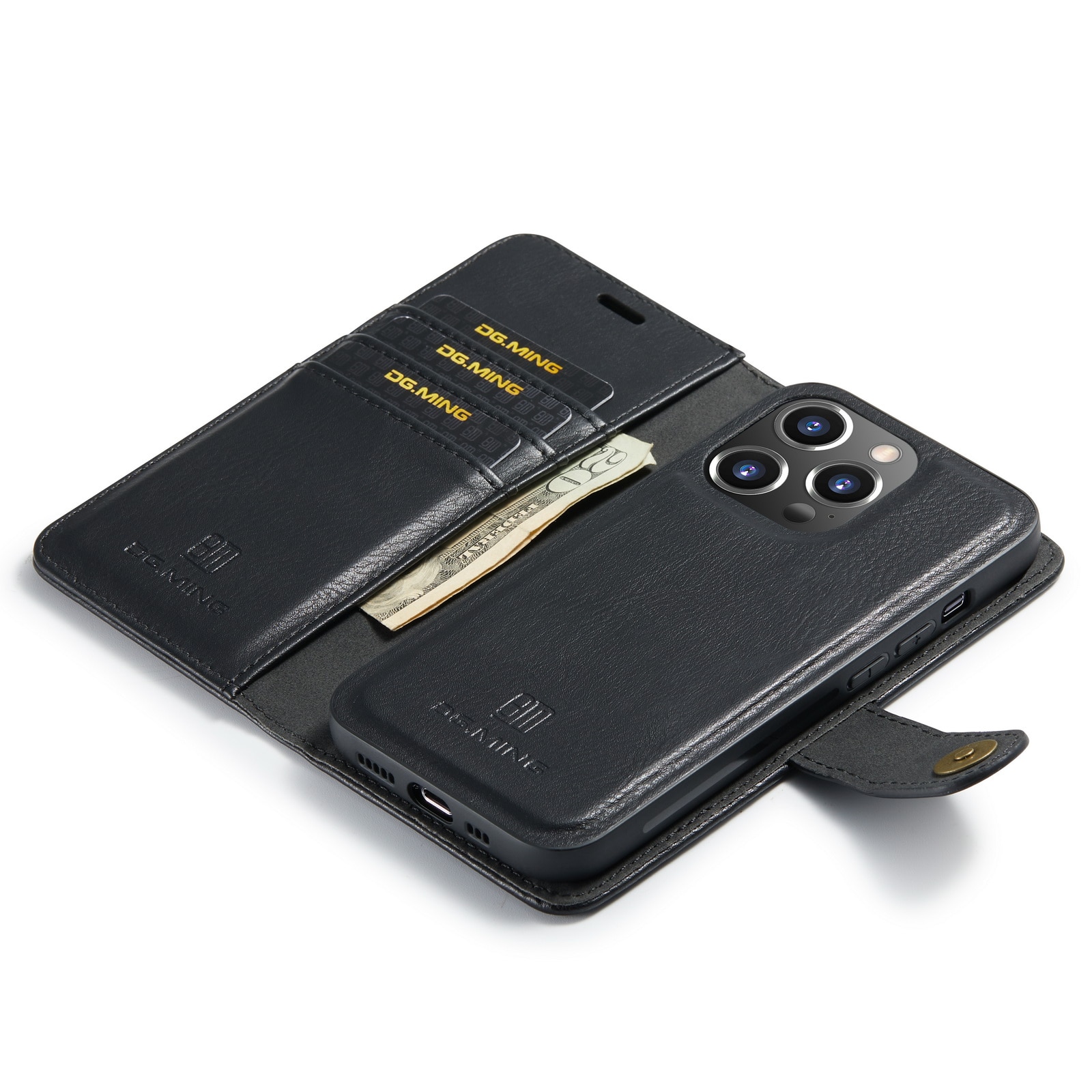 iPhone 15 Pro Max Magnet Wallet Black