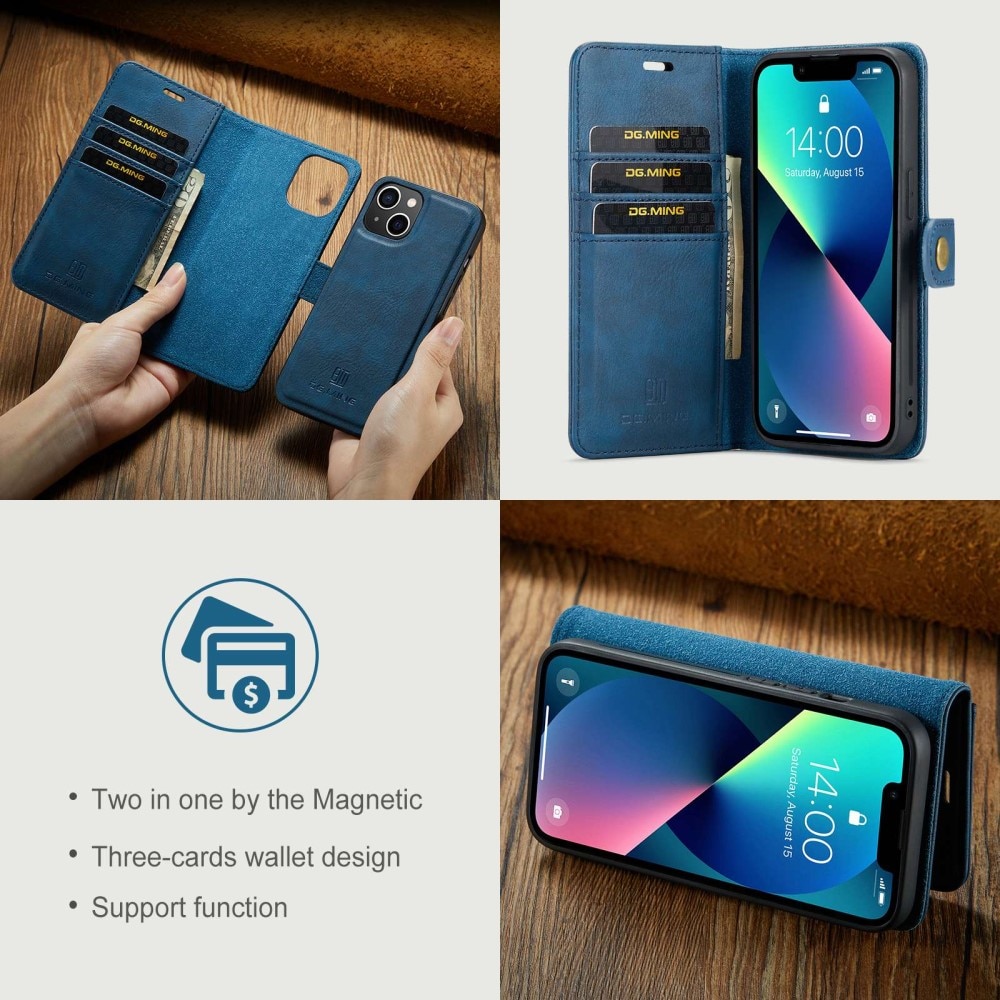 iPhone 14 Plus Magnet Wallet Blue