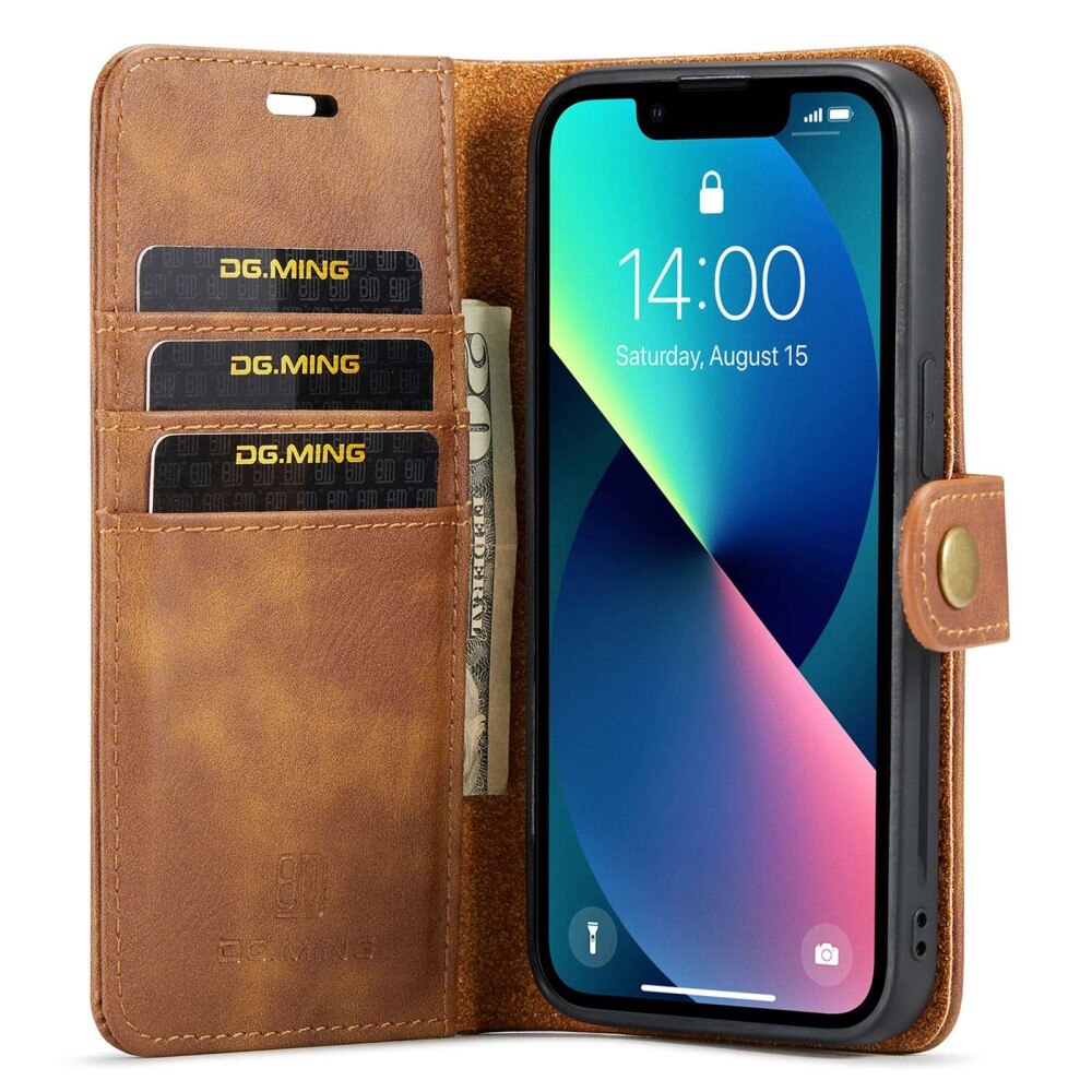 iPhone 14 Plus Magnet Wallet Brown