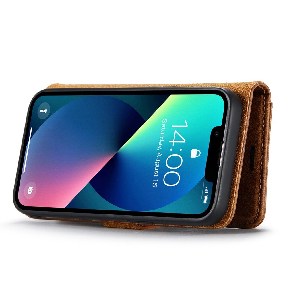 iPhone 14 Plus Magnet Wallet Brown