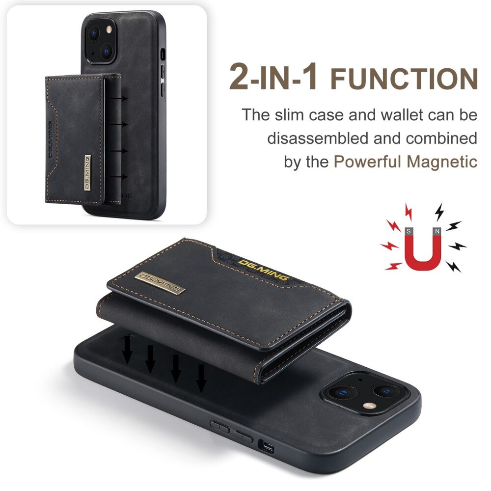 iPhone 14 Magnetic Card Slots Case Black