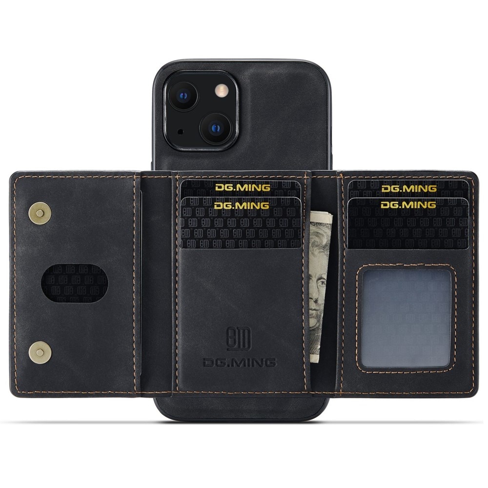 iPhone 15 Plus Magnetic Card Slot Case Black