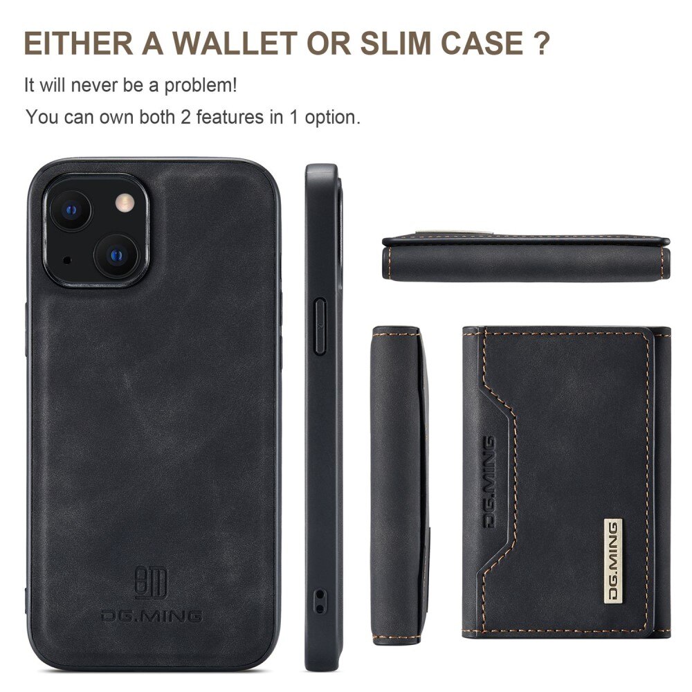 iPhone 15 Plus Magnetic Card Slot Case Black