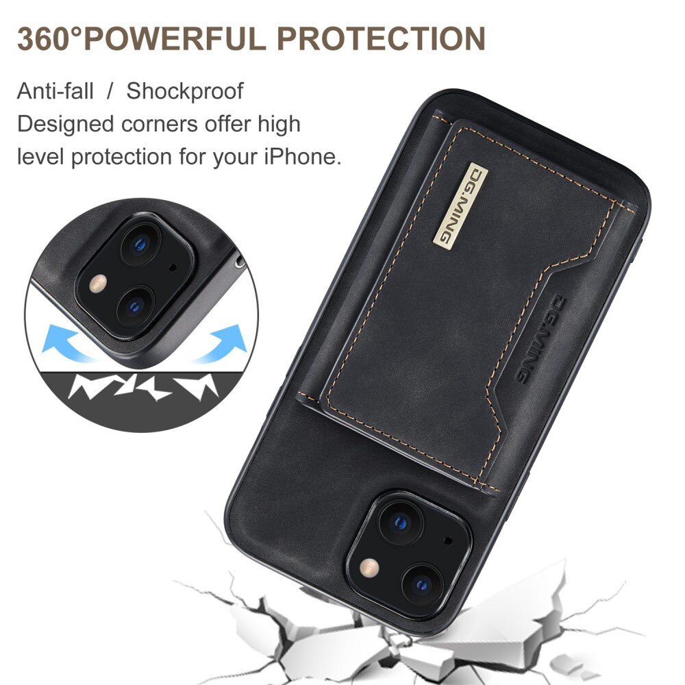 iPhone 14 Plus Magnetic Card Slot Case Black