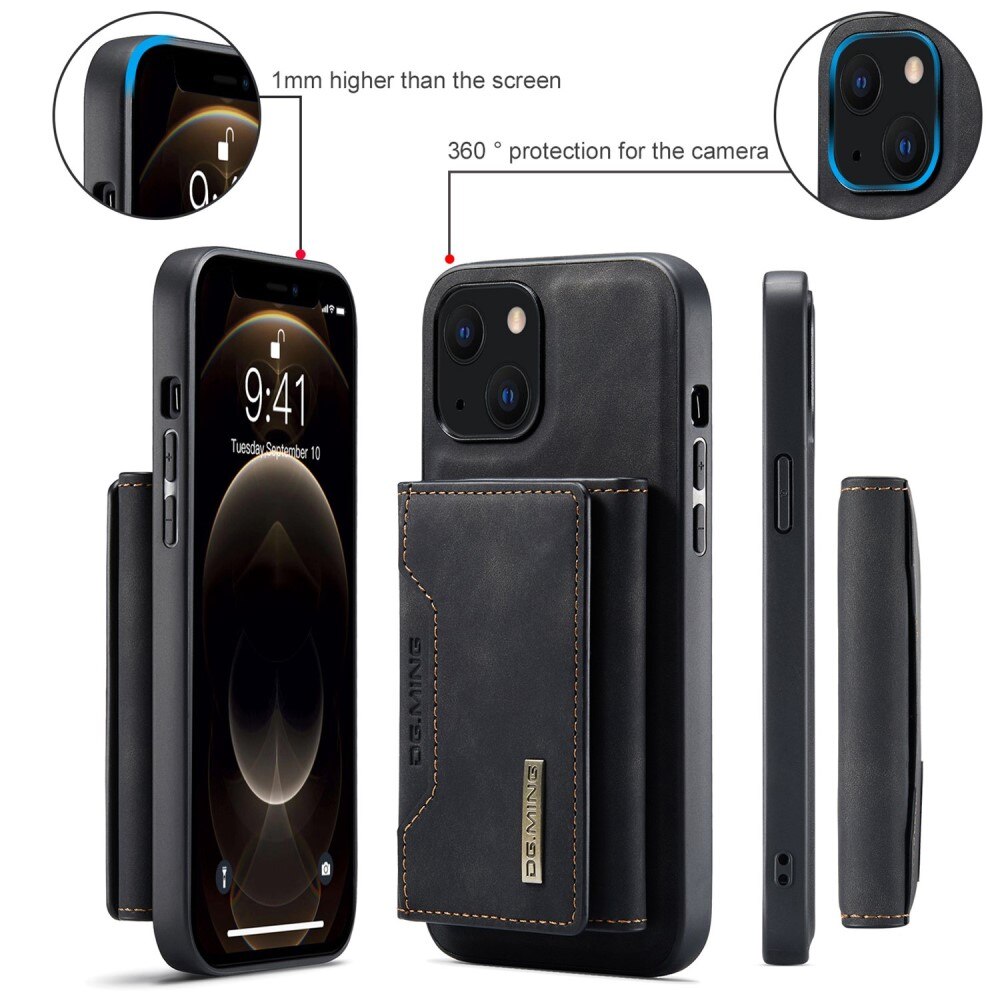 iPhone 14 Plus Magnetic Card Slot Case Black