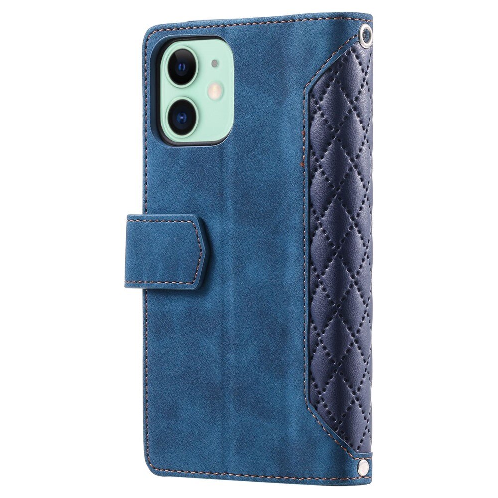 iPhone 11 Wallet/Purse Quilted Blue