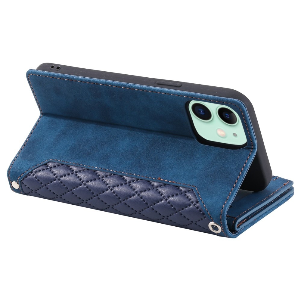 iPhone 11 Wallet/Purse Quilted Blue