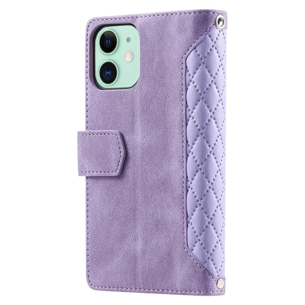 iPhone 11 Wallet/Purse Quilted Purple