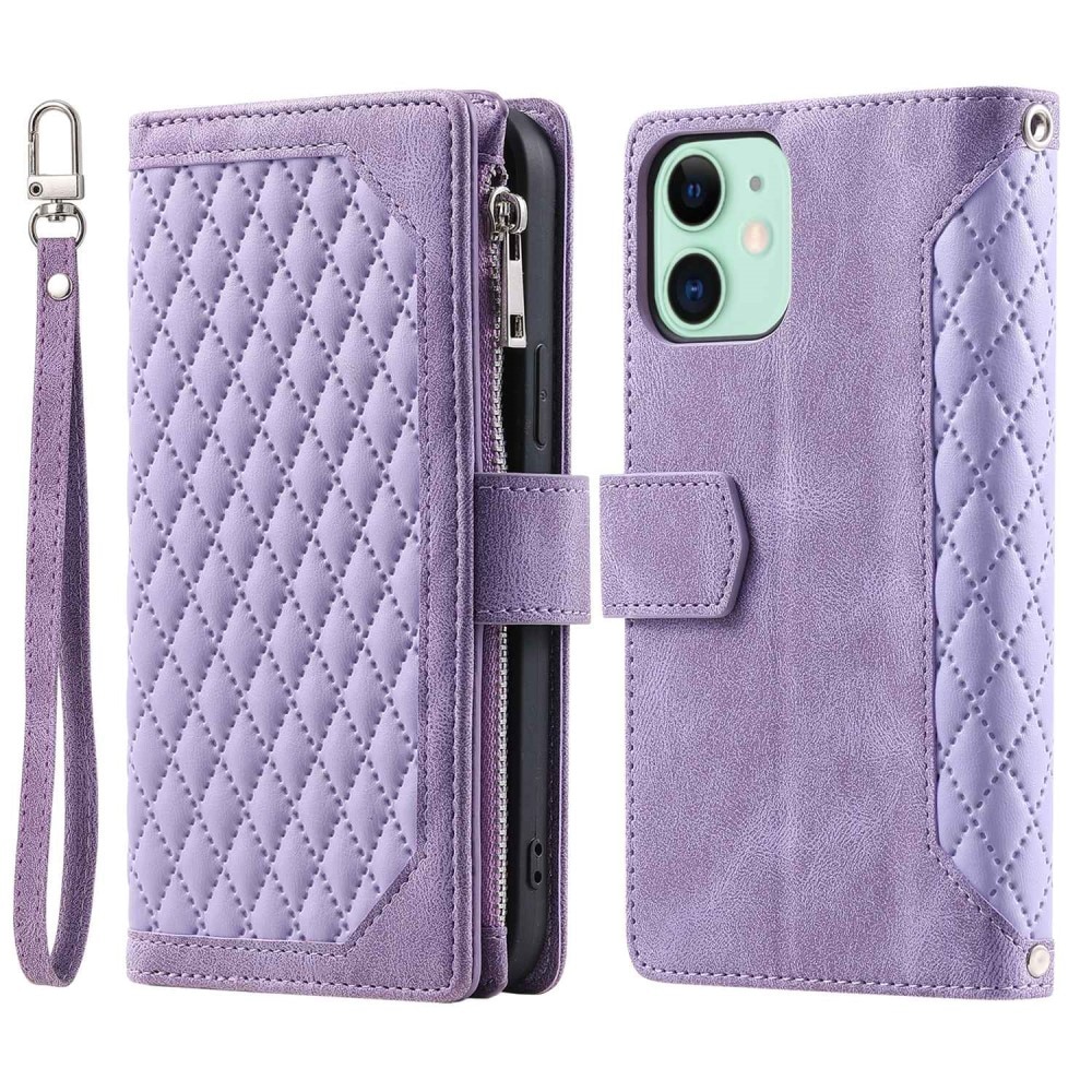 iPhone 11 Wallet/Purse Quilted Purple