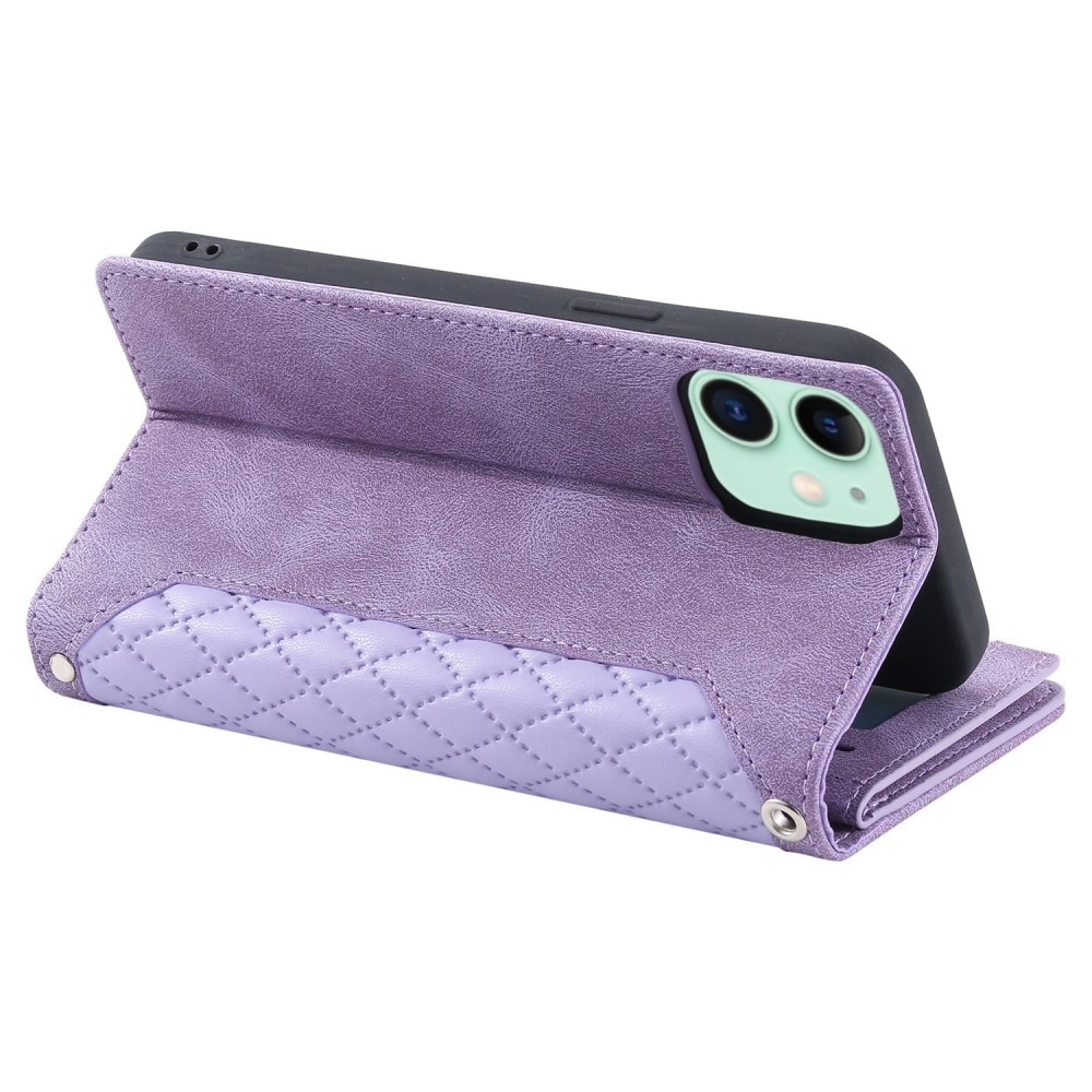 iPhone 11 Wallet/Purse Quilted Purple